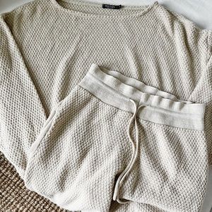 NASTYGAL US S beige oversized loungewear set